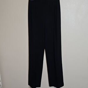 Lafayette 148 New York Stretch Wool Unlined Straight Black Dress Pants 2